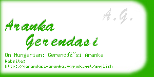 aranka gerendasi business card